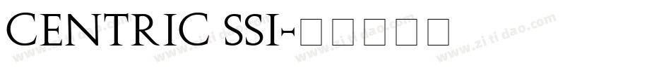 Centric SSi字体转换